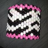 zebra multistitch cuff by Feellicks - Kandi Photos on Kandi Patterns