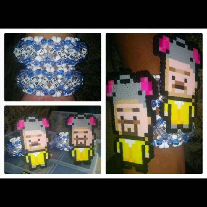breaking bad cuffs by killergvmmibear Kandi Photos on Kandi Patterns