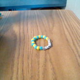 Yellow And Blue Bracelet Words: Ducky