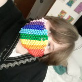 Rainbow Kandi Mask G