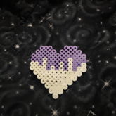 Small Purpler Drip Heart