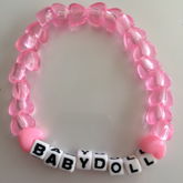 Pastel Pink Babydoll Heart  Single