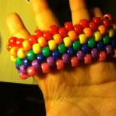 Rainbow Kandi Cuff