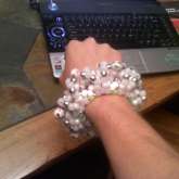 White Glow In The Dark With Gl*** Beads